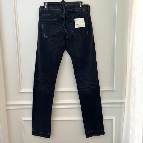 AG Tellis Deconstructed Modern Slim Fit Jeans with Stretch in Black Wash, 29 NWT - Picture 10 of 14